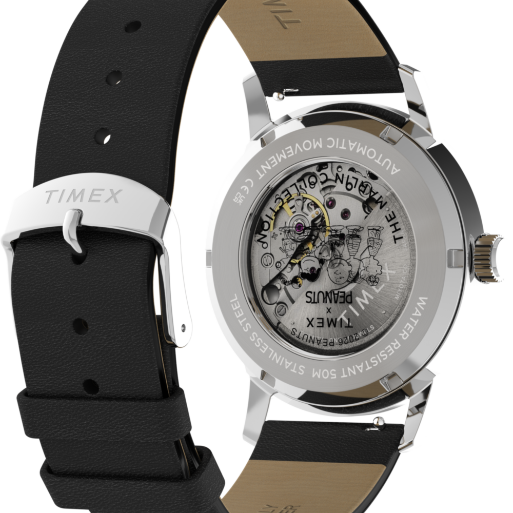 Peanuts® x Timex Marlin® Automatic Soccer 40mm Leather Strap Watch