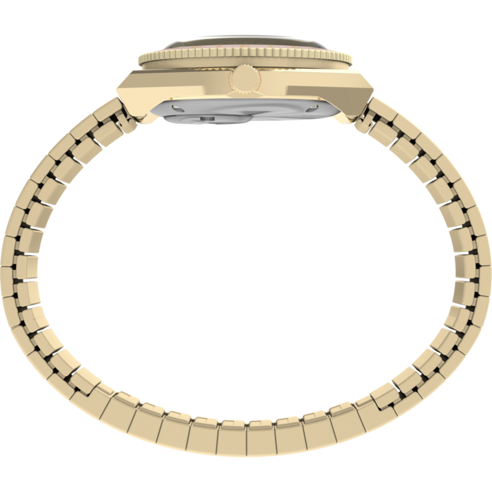 Q Timex® Mini 30mm Stainless Steel Expansion Band Watch
