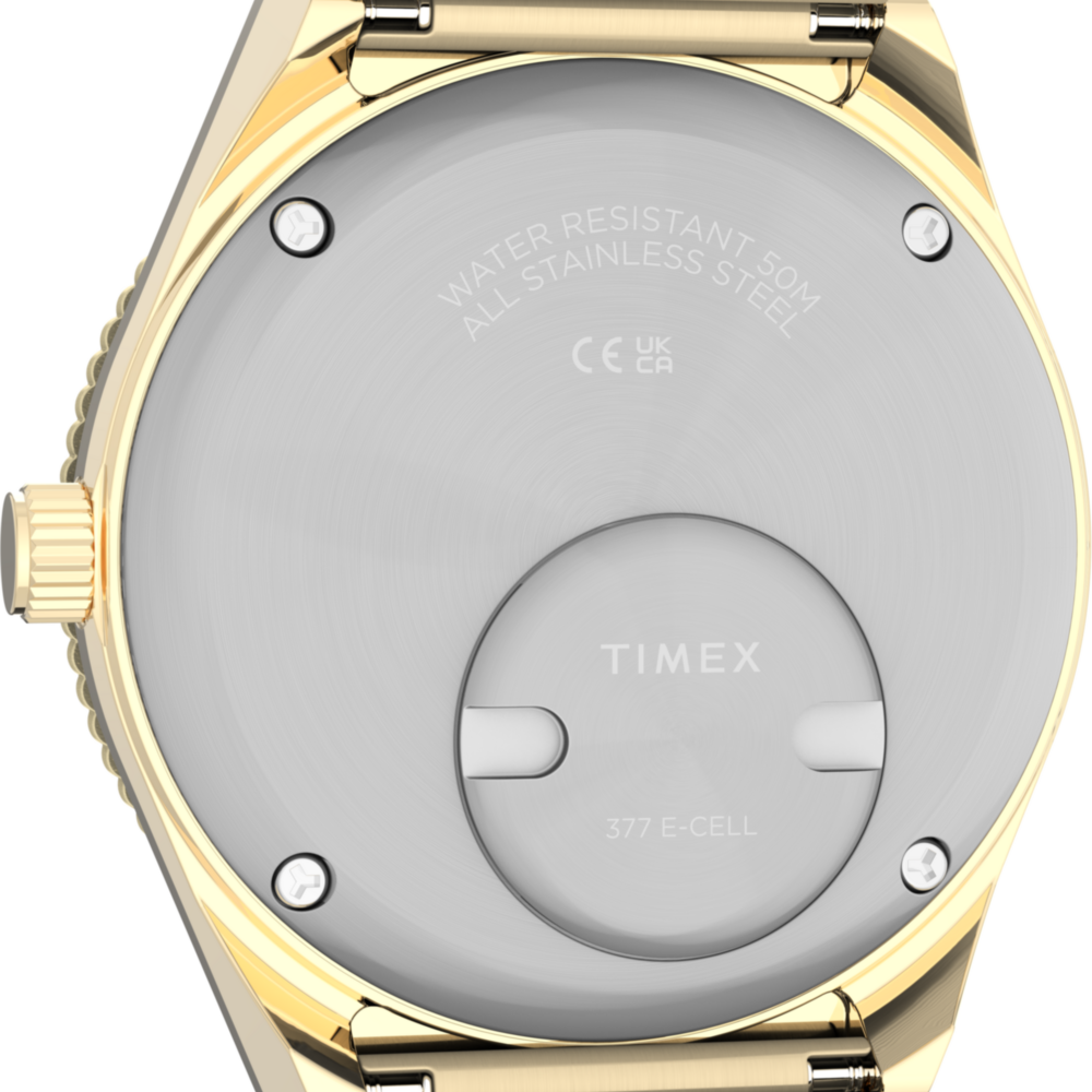 Q Timex® Mini 30mm Stainless Steel Expansion Band Watch