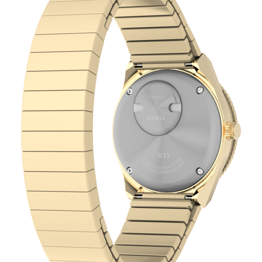 Q Timex® Mini 30mm Stainless Steel Expansion Band Watch