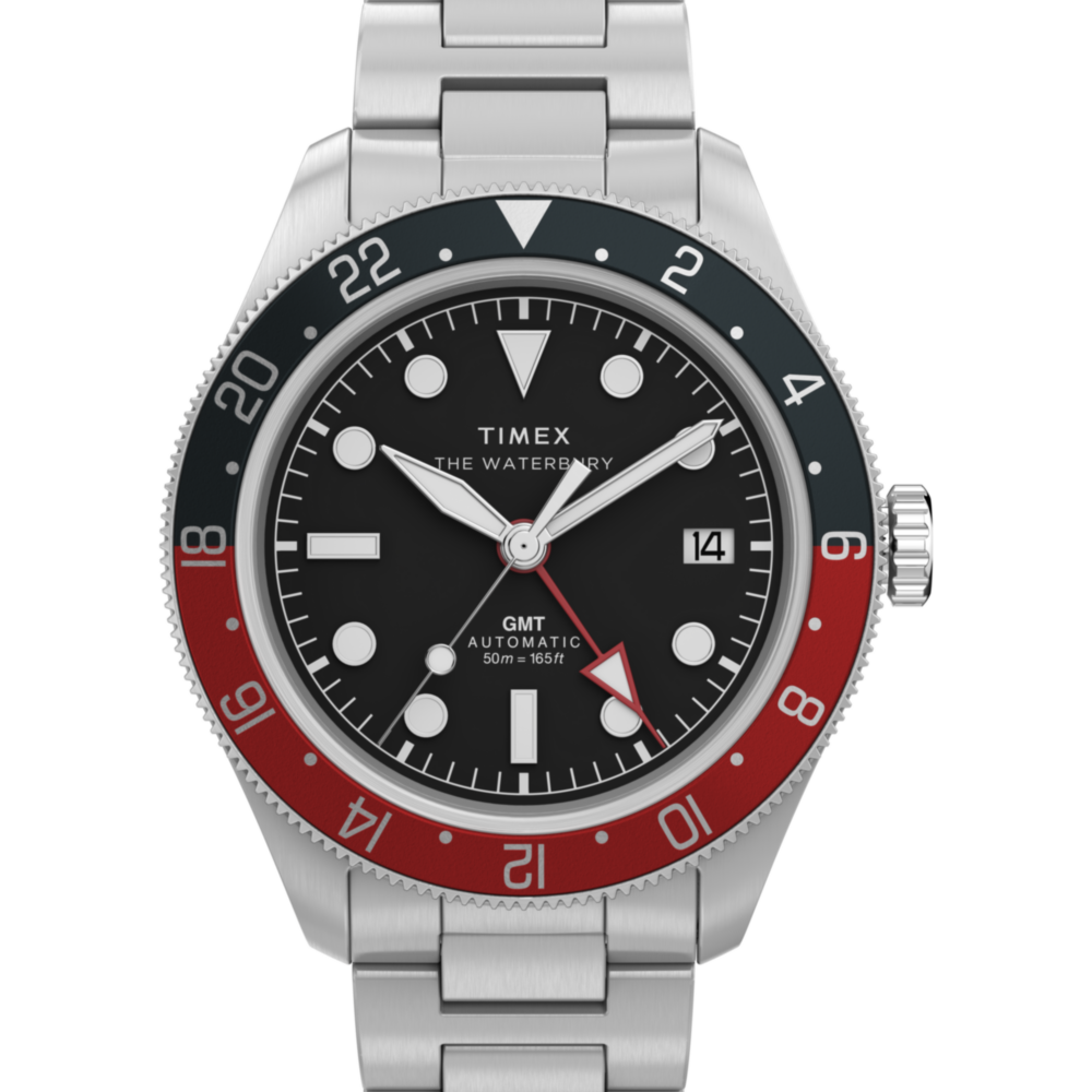 Waterbury Heritage Automatic GMT 41.5mm Stainless Steel Bracelet Watch