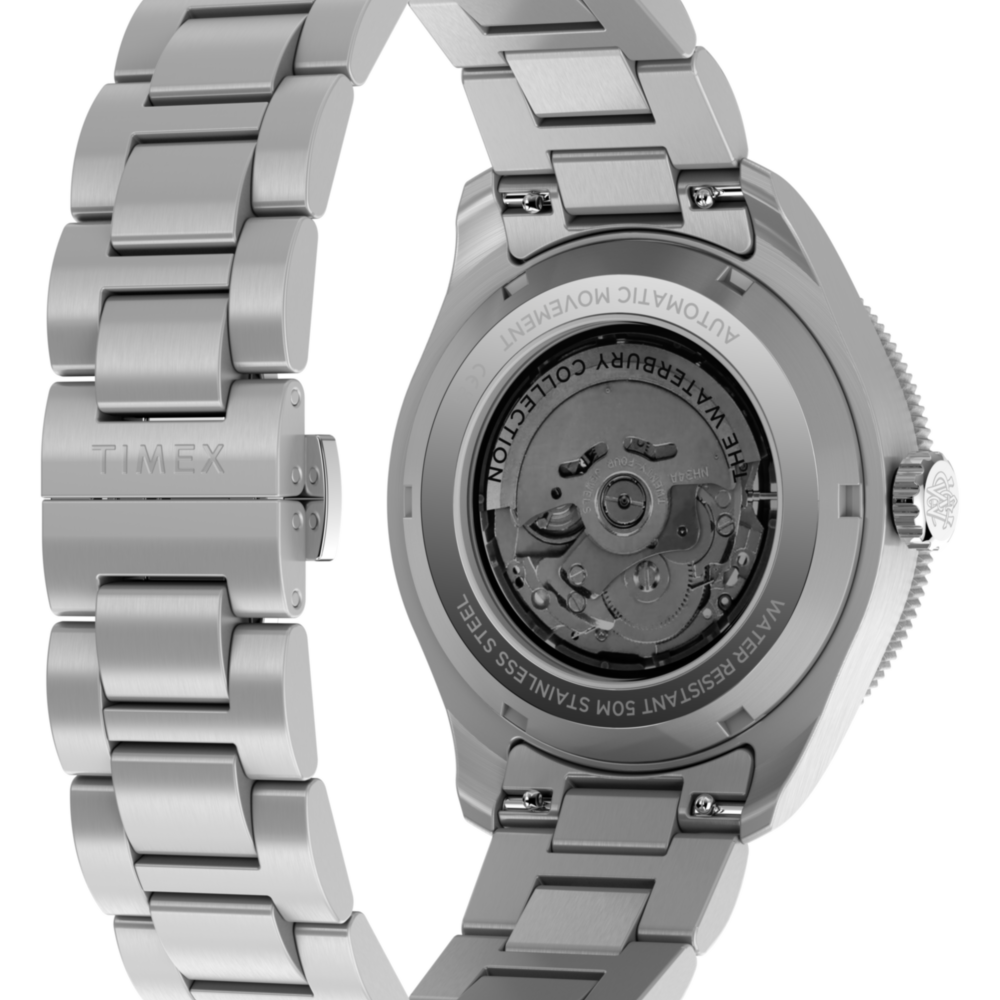 Waterbury Heritage Automatic GMT 41.5mm Stainless Steel Bracelet Watch