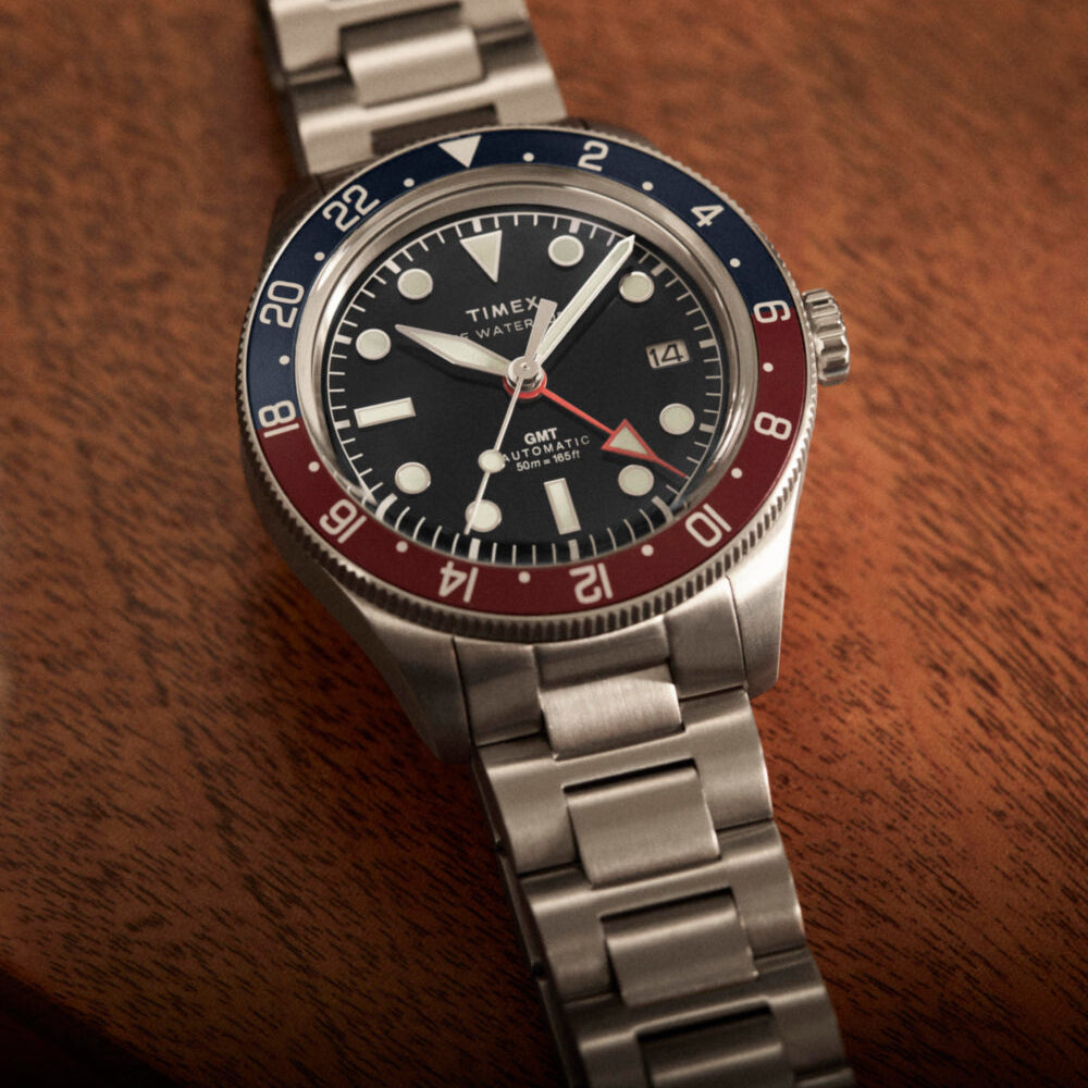 Waterbury Heritage Automatic GMT 41.5mm Stainless Steel Bracelet Watch