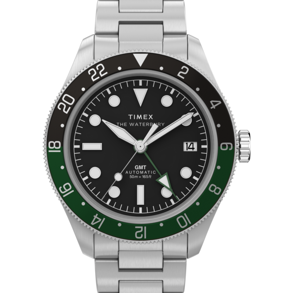 Waterbury Heritage Automatic GMT 41.5mm Stainless Steel Bracelet Watch