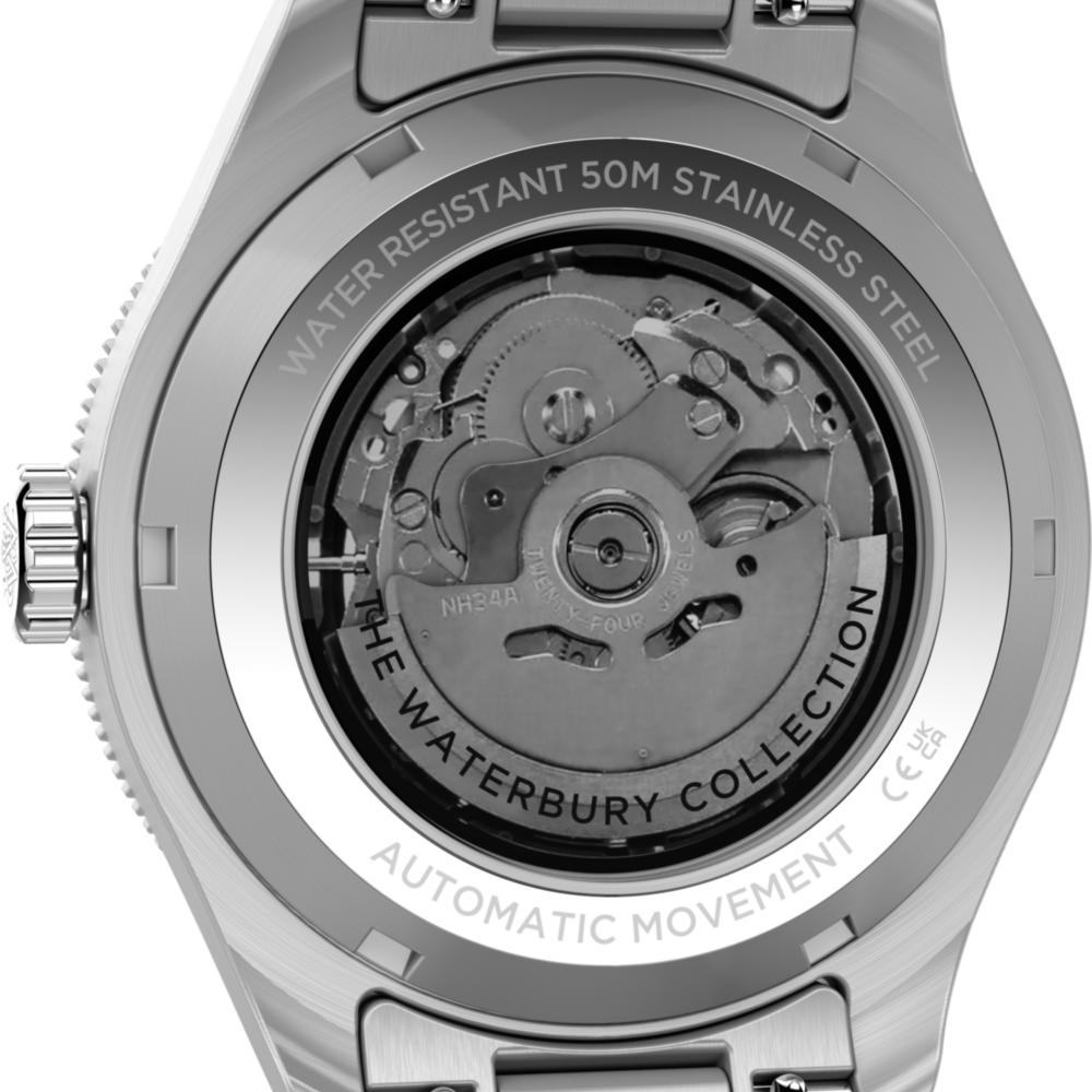 Waterbury Heritage Automatic GMT 41.5mm Stainless Steel Bracelet Watch