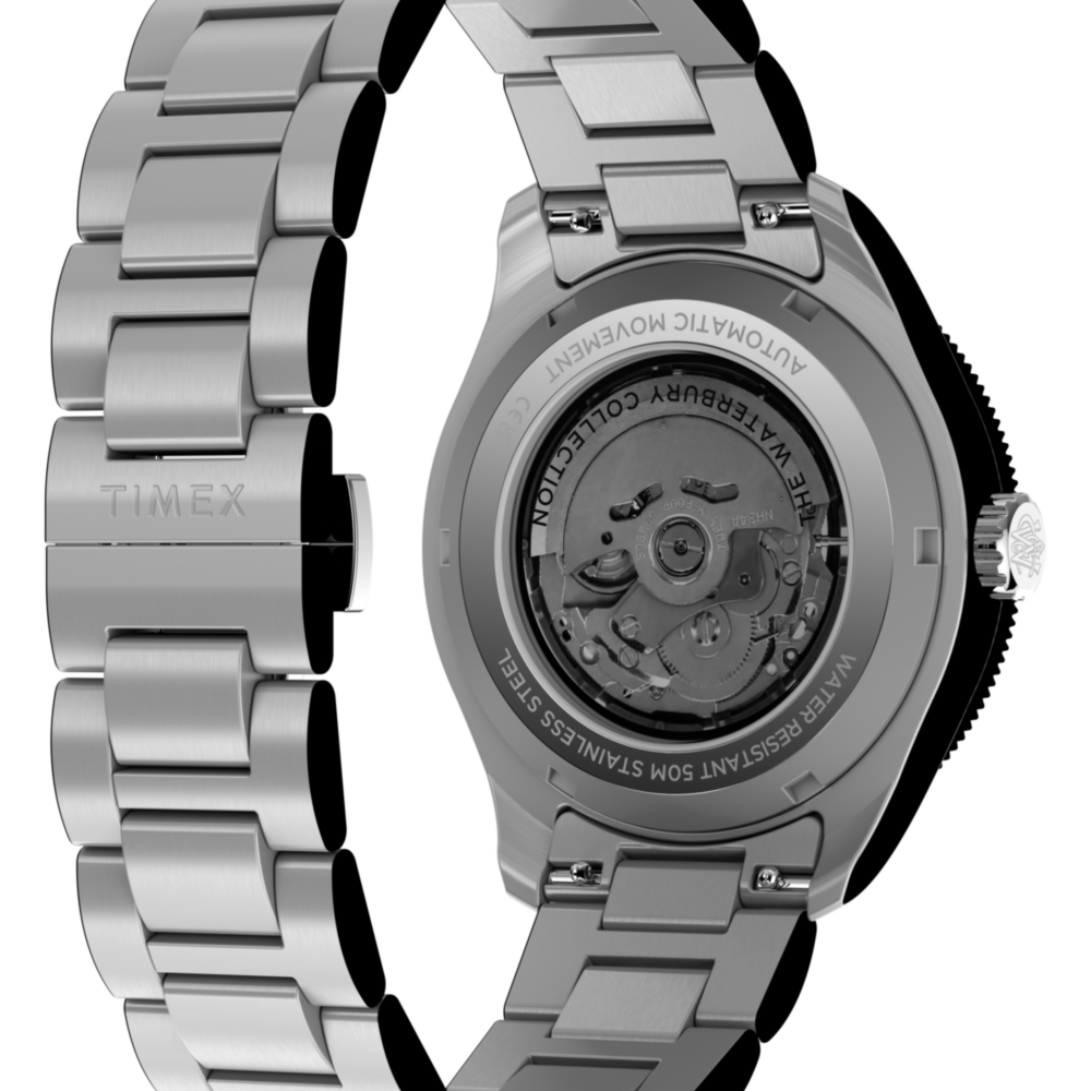 Waterbury Heritage Automatic GMT 41.5mm Stainless Steel Bracelet Watch