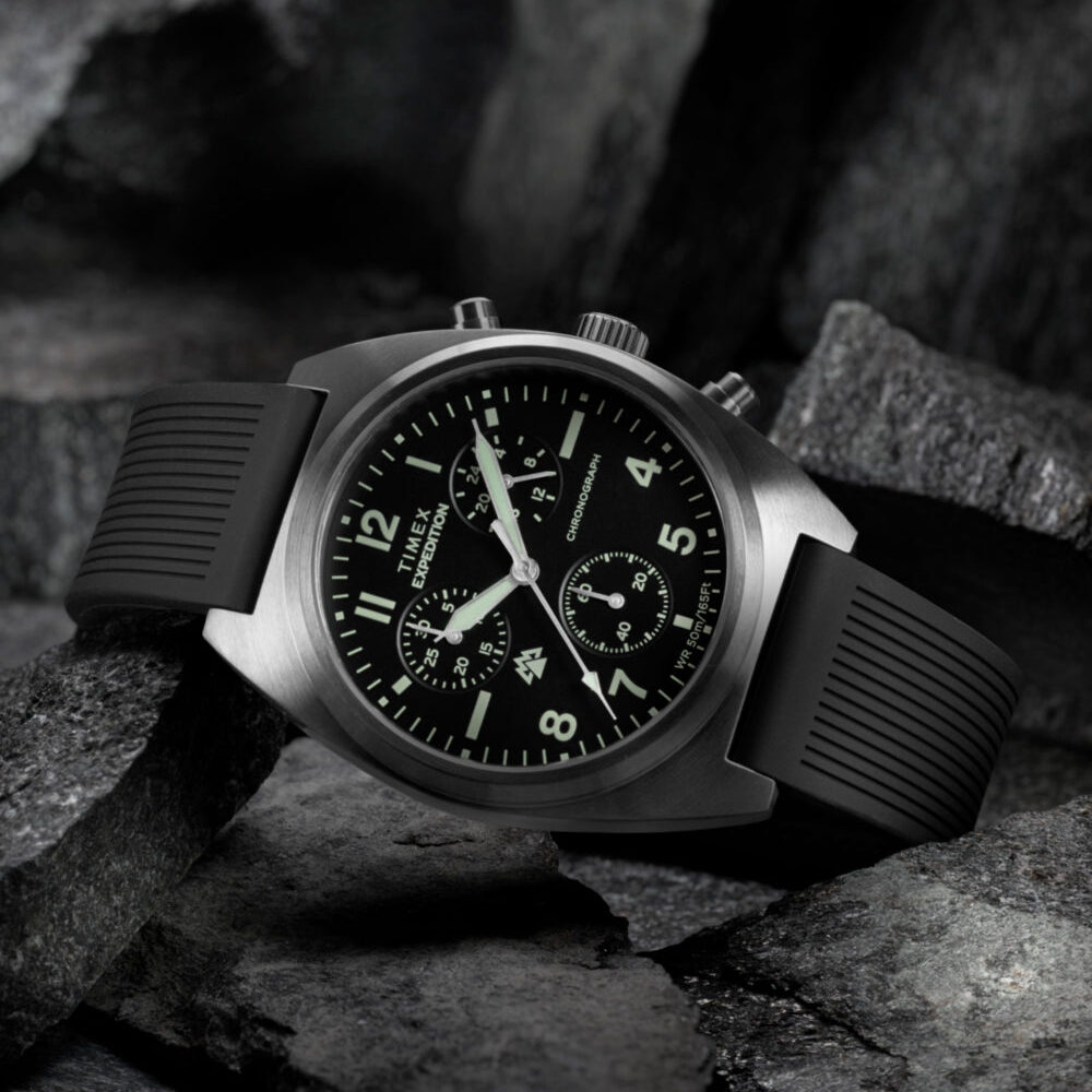 Expedition® Capstone Chronograph 41mm Silicone Strap Watch