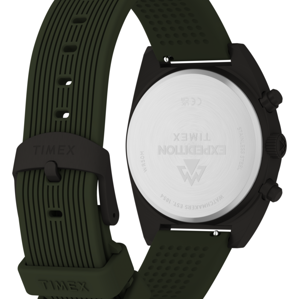 Expedition® Capstone Chronograph 41mm Silicone Strap Watch