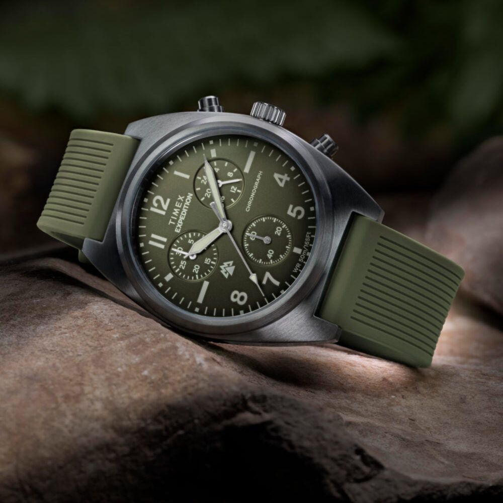 Expedition® Capstone Chronograph 41mm Silicone Strap Watch