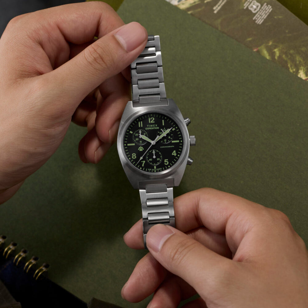 Expedition® Capstone Chronograph 41mm Stainless Steel Bracelet Watch