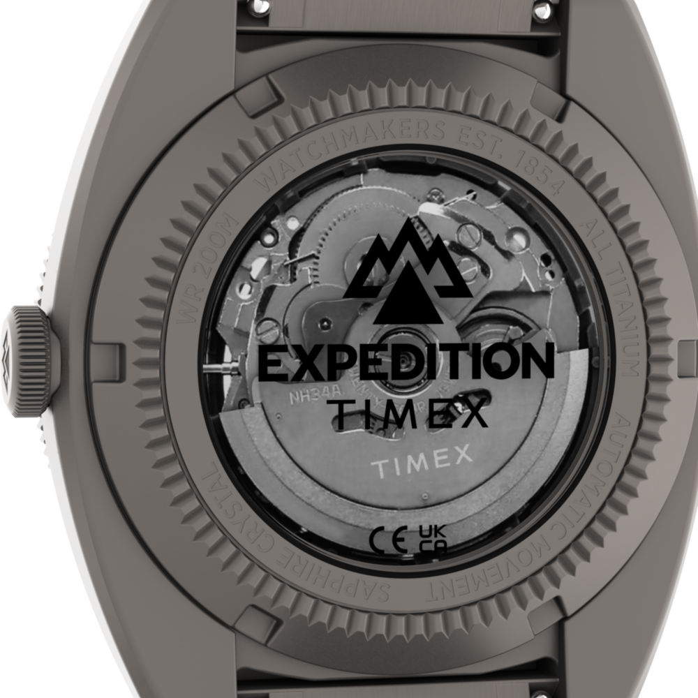 Expedition® Pioneer Titanium Automatic GMT 41mm Titanium Bracelet Watch