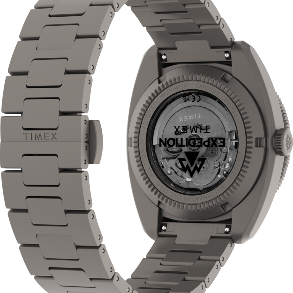Expedition® Pioneer Titanium Automatic GMT 41mm Titanium Bracelet Watch
