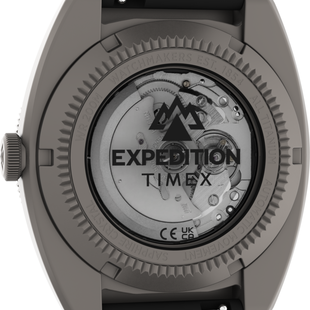 Expedition® Pioneer Titanium Automatic 41mm HNBR Synthetic Rubber Strap Watch