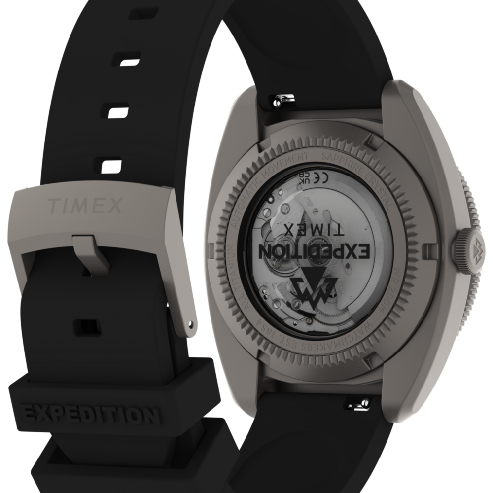 Expedition® Pioneer Titanium Automatic 41mm HNBR Synthetic Rubber Strap Watch