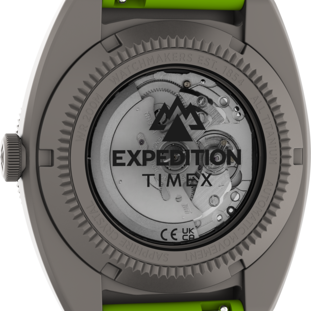 Expedition® Pioneer Titanium Automatic 41mm HNBR Synthetic Rubber Strap Watch