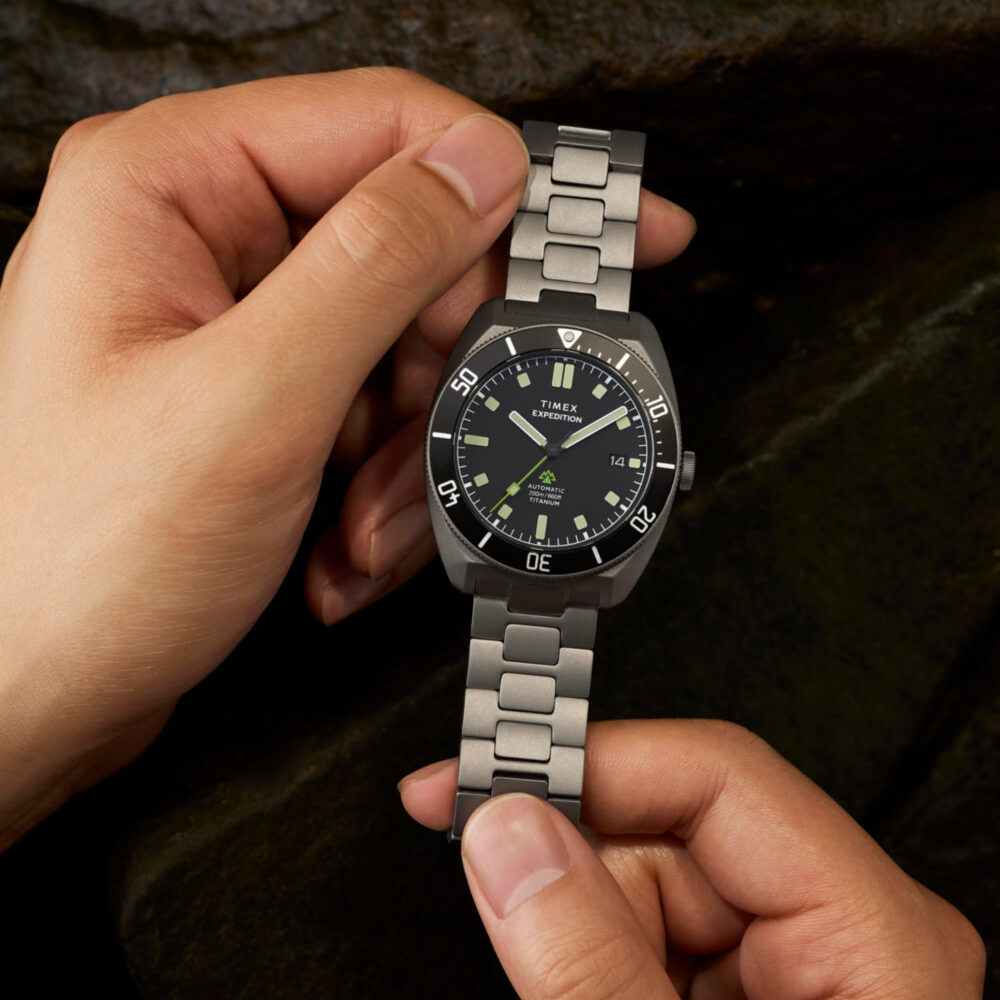 Expedition® Pioneer Titanium Automatic 41mm Bracelet Watch