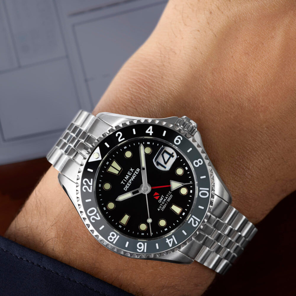 Deepwater Meridian 200 Automatic GMT 42mm Stainless Steel Bracelet Watch