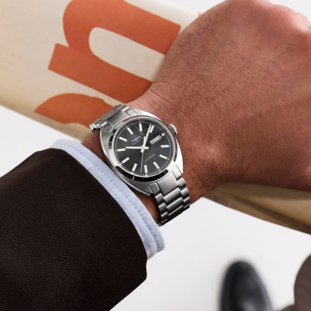 Marlin® Draper Automatic 37mm Stainless Steel Bracelet Watch
