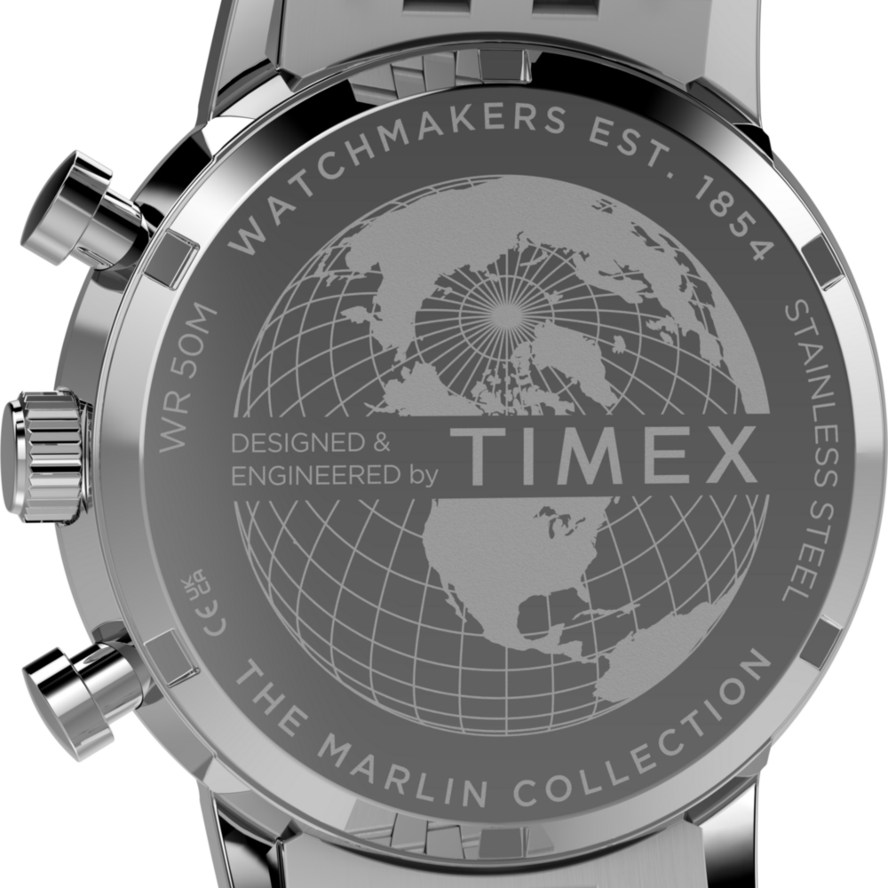 Marlin® Chronograph Tachymeter 40mm Stainless Steel Bracelet Watch