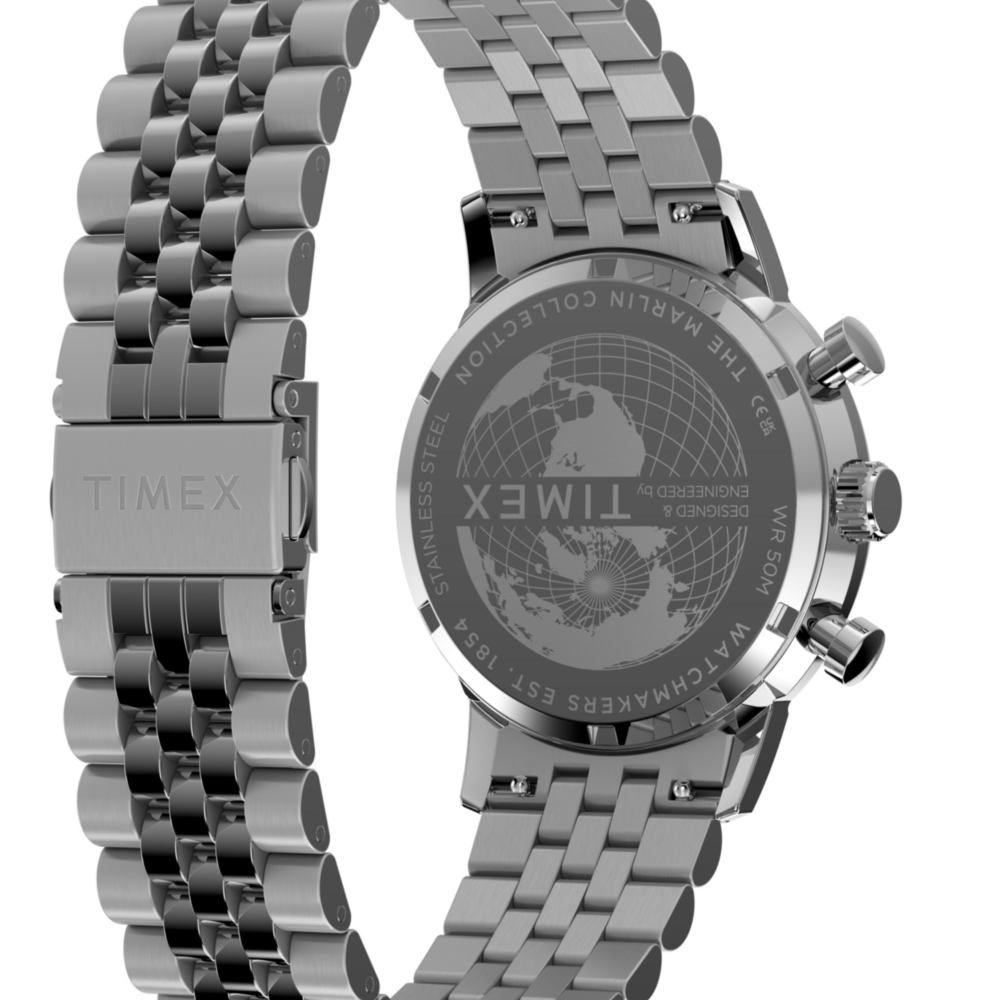 Marlin® Chronograph Tachymeter 40mm Stainless Steel Bracelet Watch