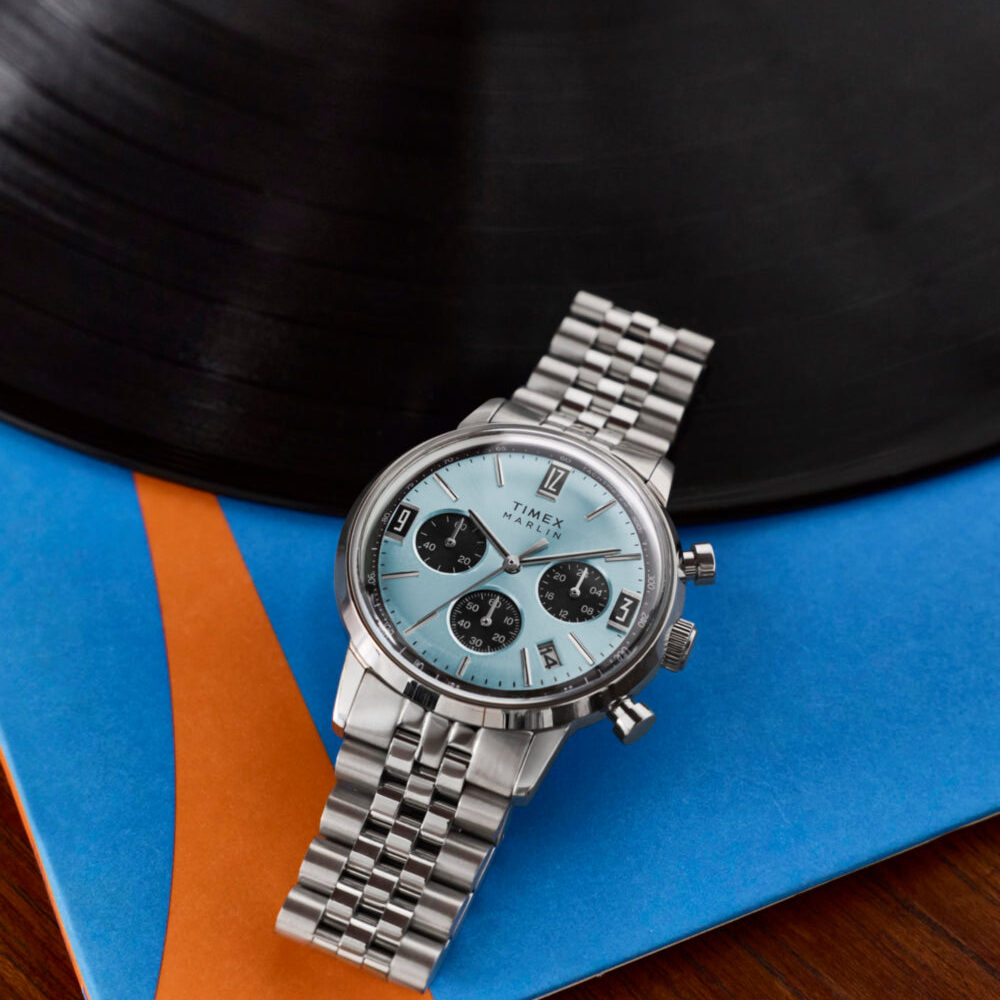 Marlin® Chronograph Tachymeter 40mm Stainless Steel Bracelet Watch