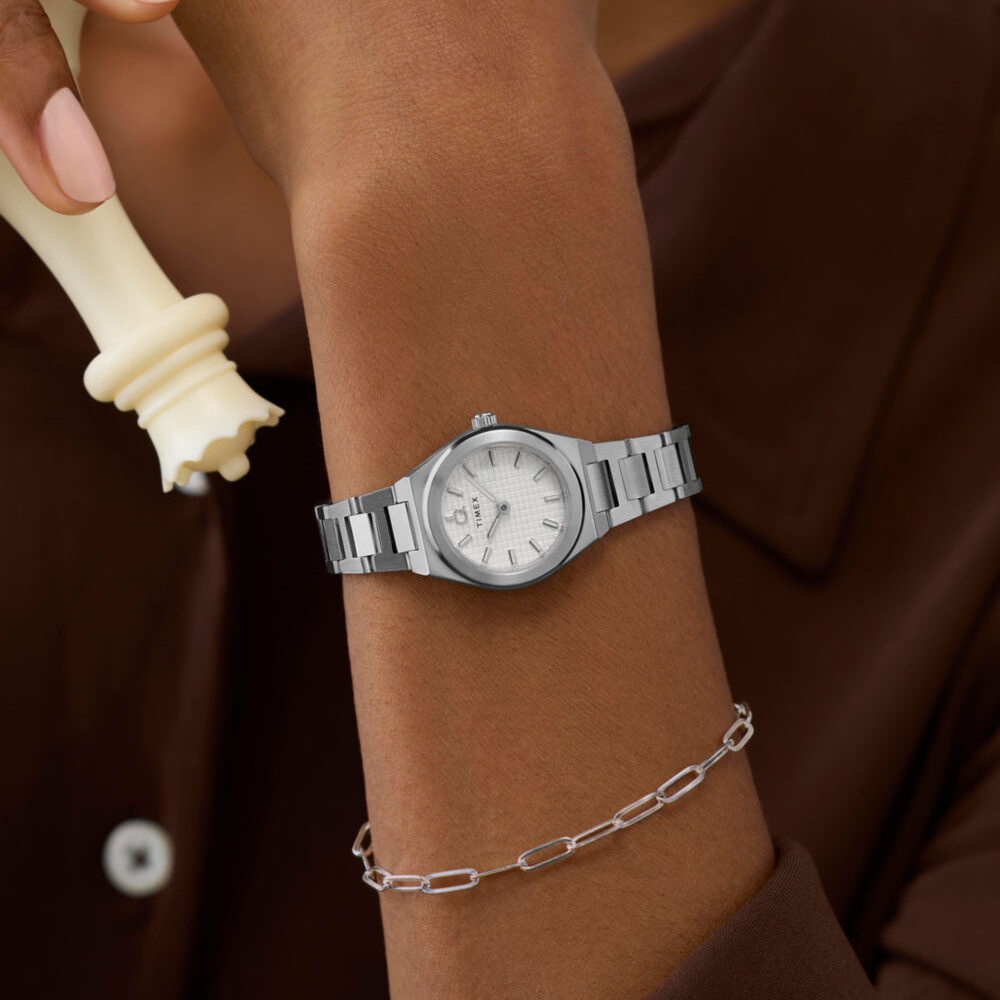 Q Timex® Continental Mini 24mm Stainless Steel Bracelet Watch