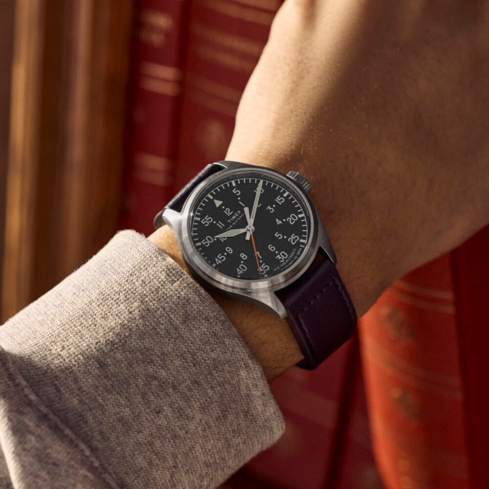 Waterbury Ace 41mm Leather Strap Watch