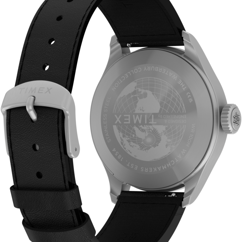 Waterbury Ace 41mm Leather Strap Watch