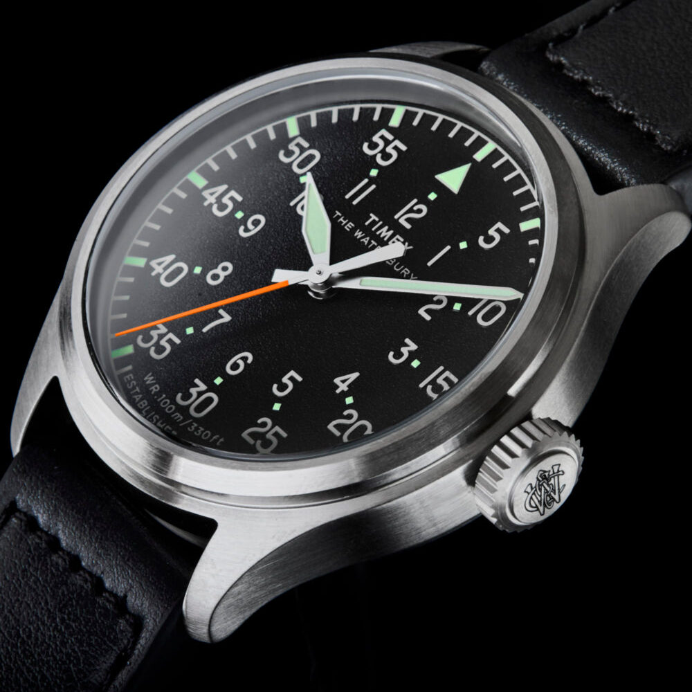 Waterbury Ace 41mm Leather Strap Watch