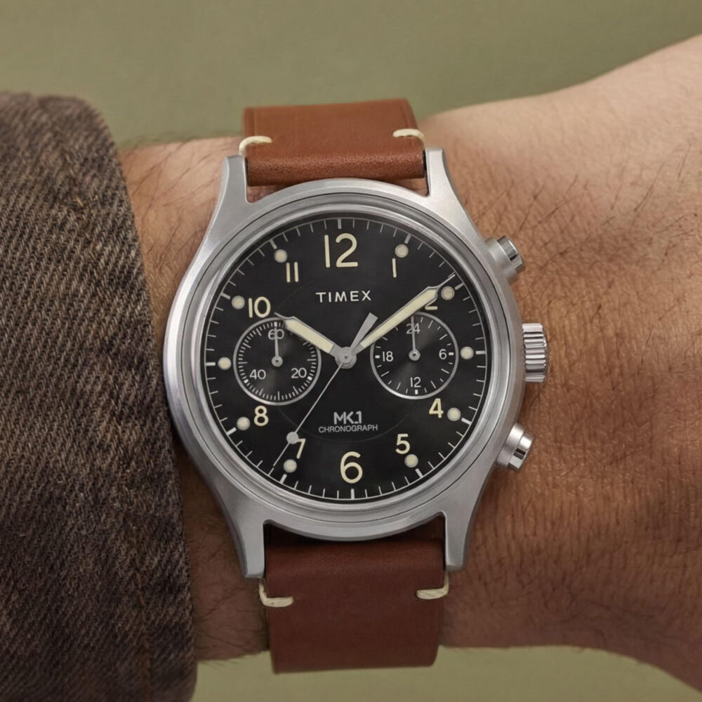 MK1 Chronograph 40mm Leather Strap Watch