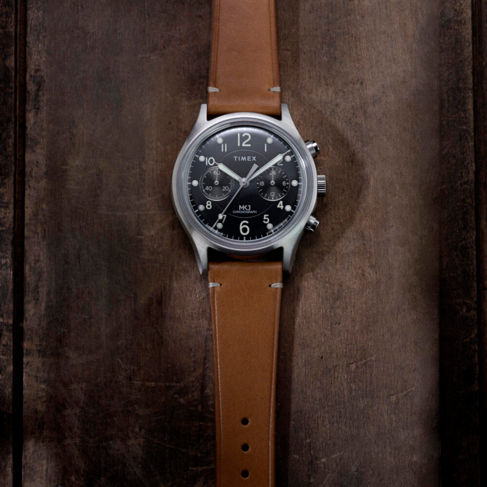 MK1 Chronograph 40mm Leather Strap Watch