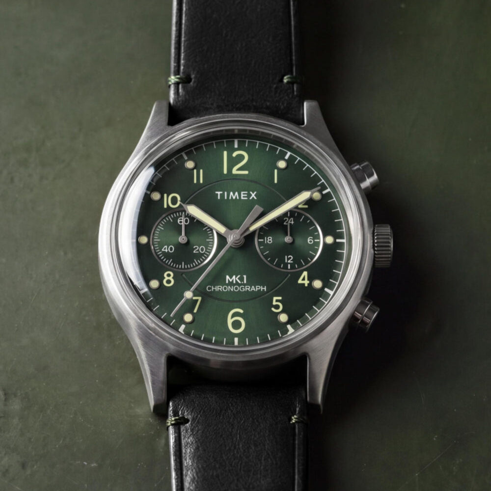 MK1® Chronograph 40mm Leather Strap Watch