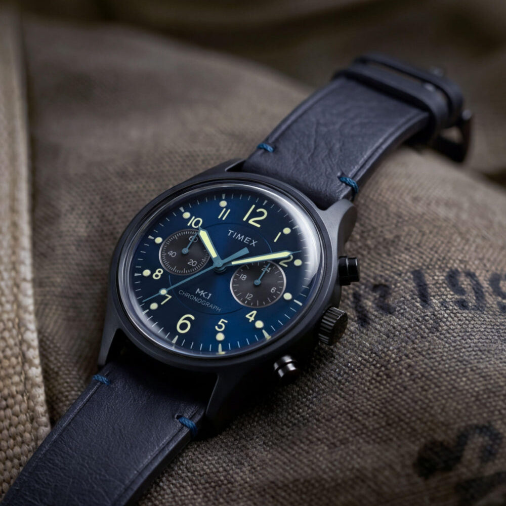 MK1® Chronograph 40mm Leather Strap Watch