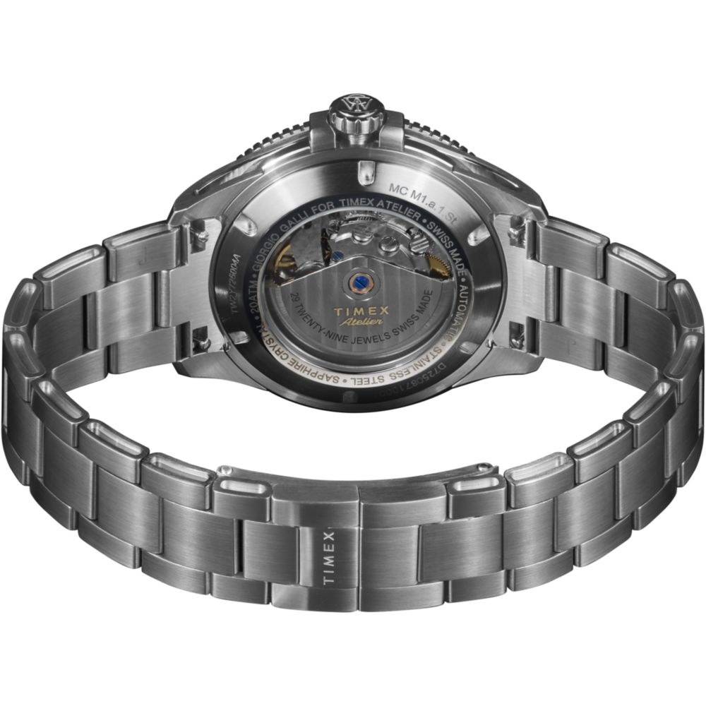 Timex Atelier Marine M1a 41mm Swiss Made Automatic Stainless Steel Bracelet