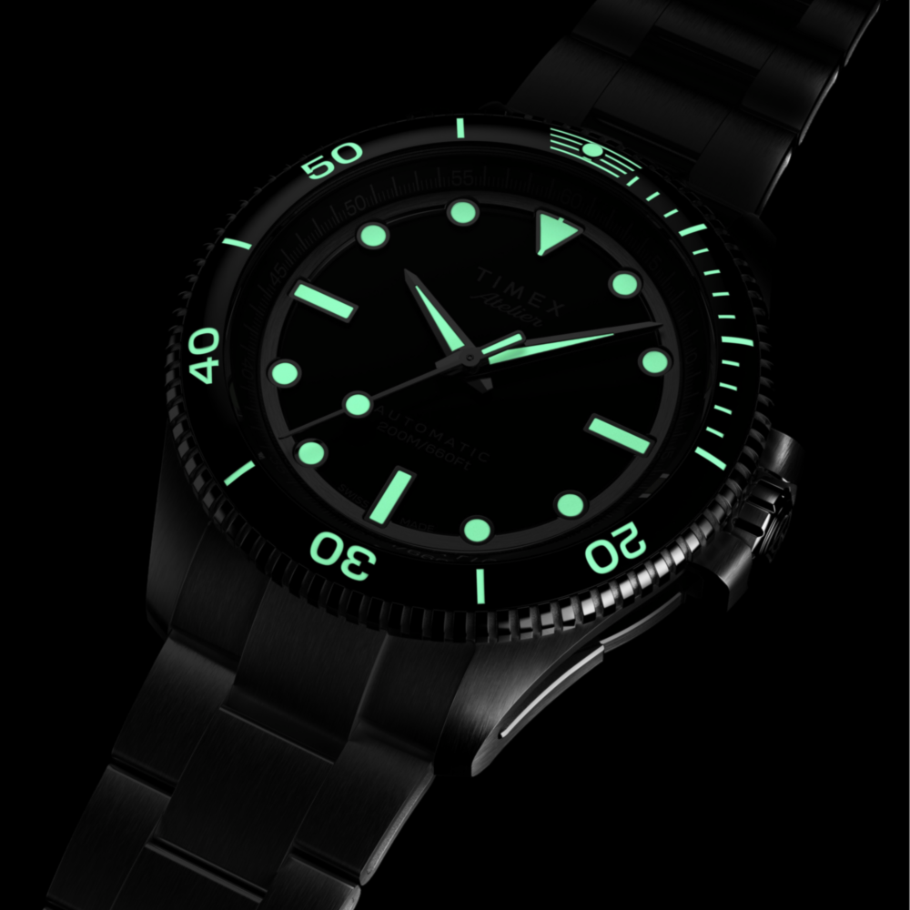 Timex Atelier Marine M1a 41mm Swiss Made Automatic Stainless Steel Bracelet