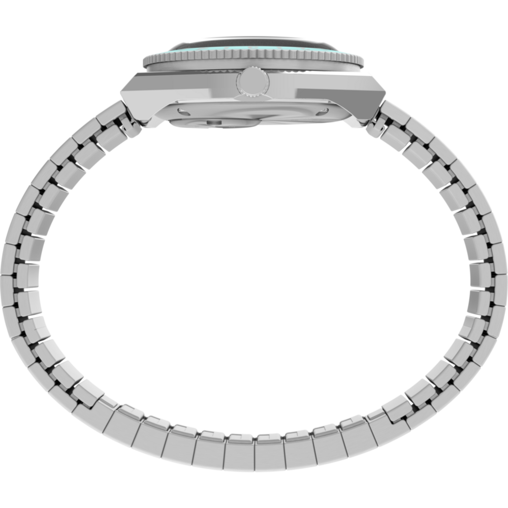 Q Timex® Mini 30mm Stainless Steel Expansion Band Watch