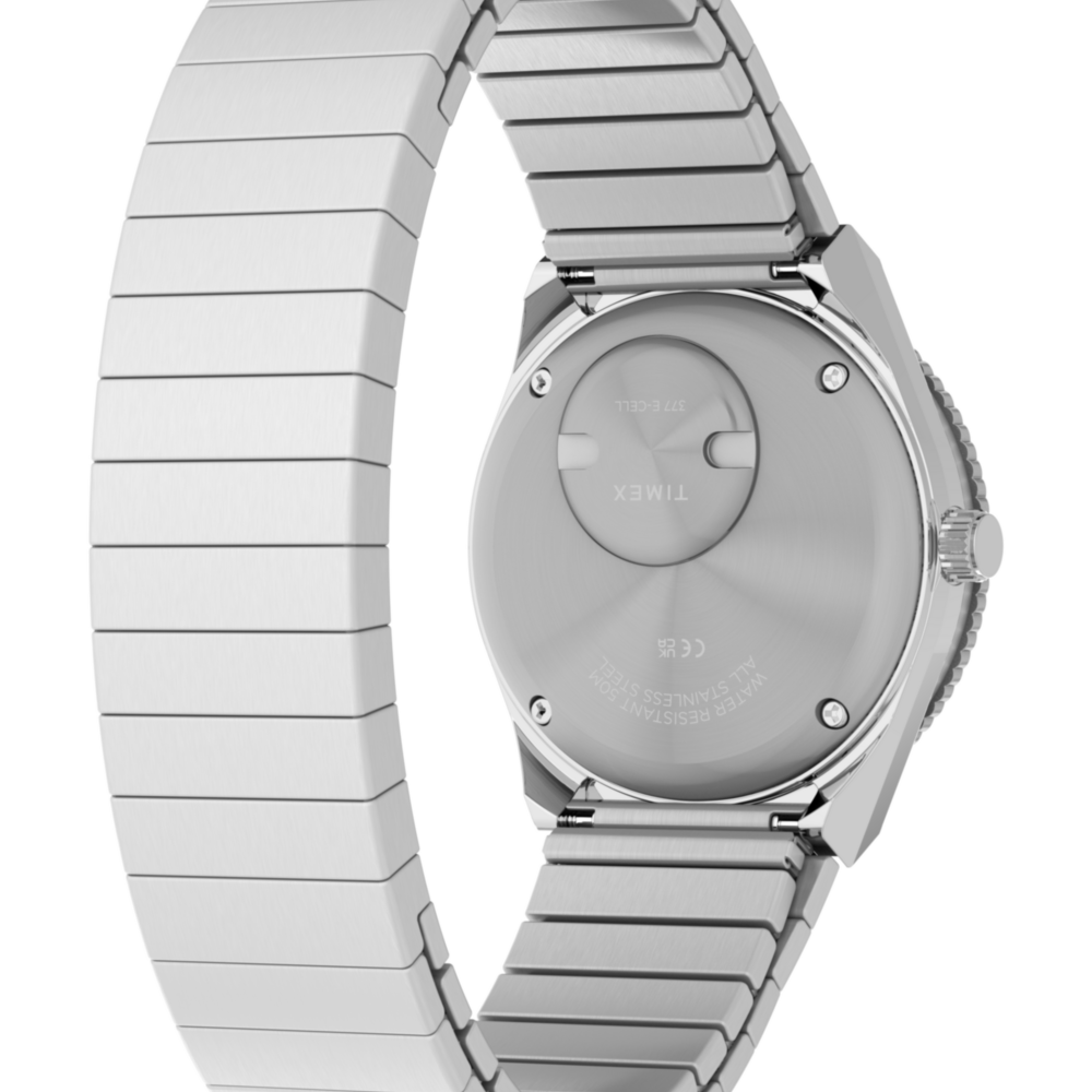Q Timex® Mini 30mm Stainless Steel Expansion Band Watch