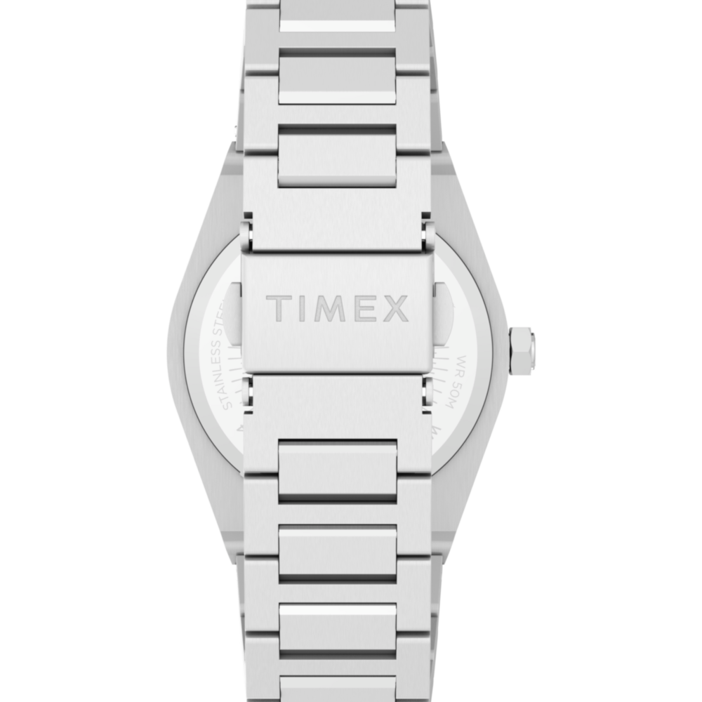 Q Timex Marbella 34mm Stainless Steel Bracelet Watch
