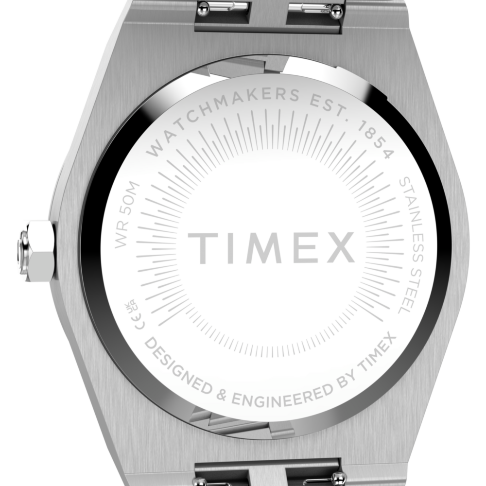 Q Timex Marbella 34mm Stainless Steel Bracelet Watch