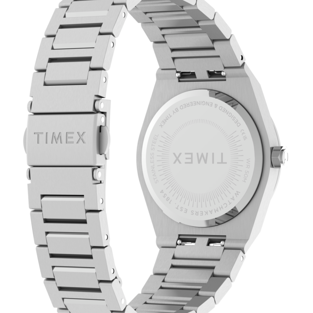 Q Timex Marbella 34mm Stainless Steel Bracelet Watch
