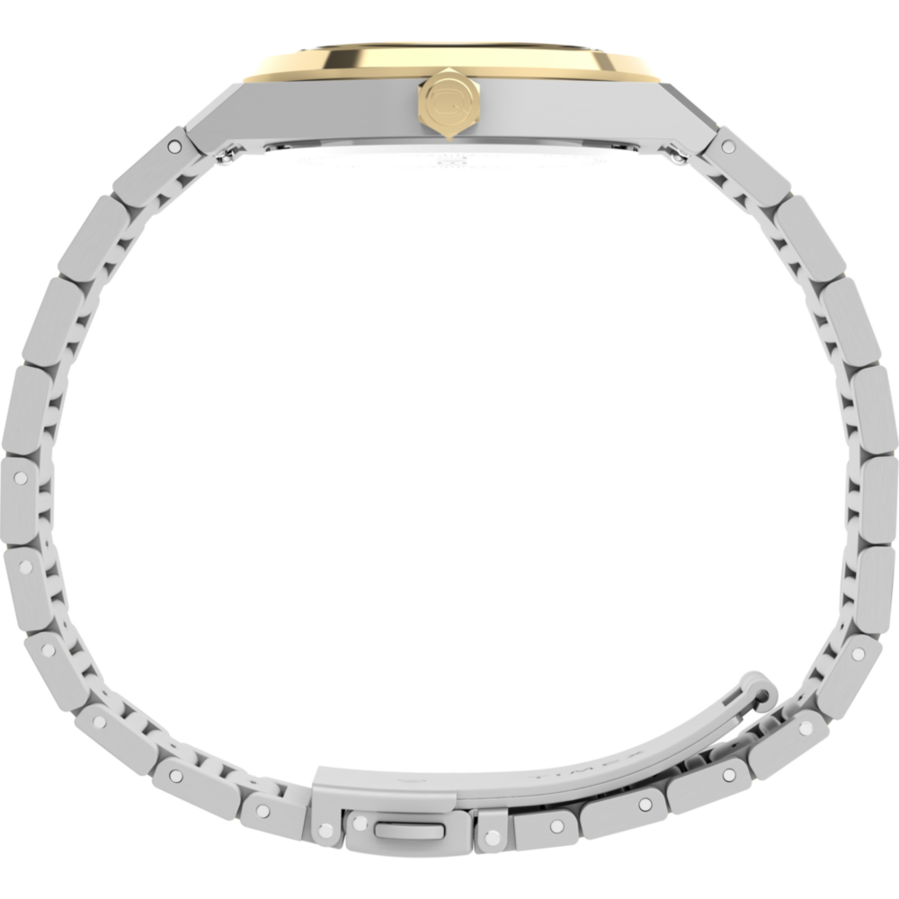 Q Timex Marbella 34mm Stainless Steel Bracelet Watch
