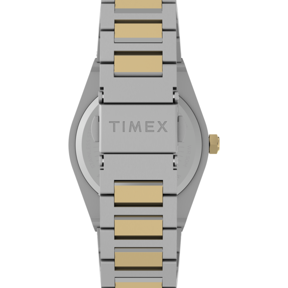 Q Timex Marbella 34mm Stainless Steel Bracelet Watch