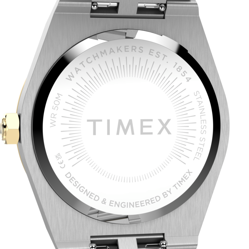Q Timex Marbella 34mm Stainless Steel Bracelet Watch