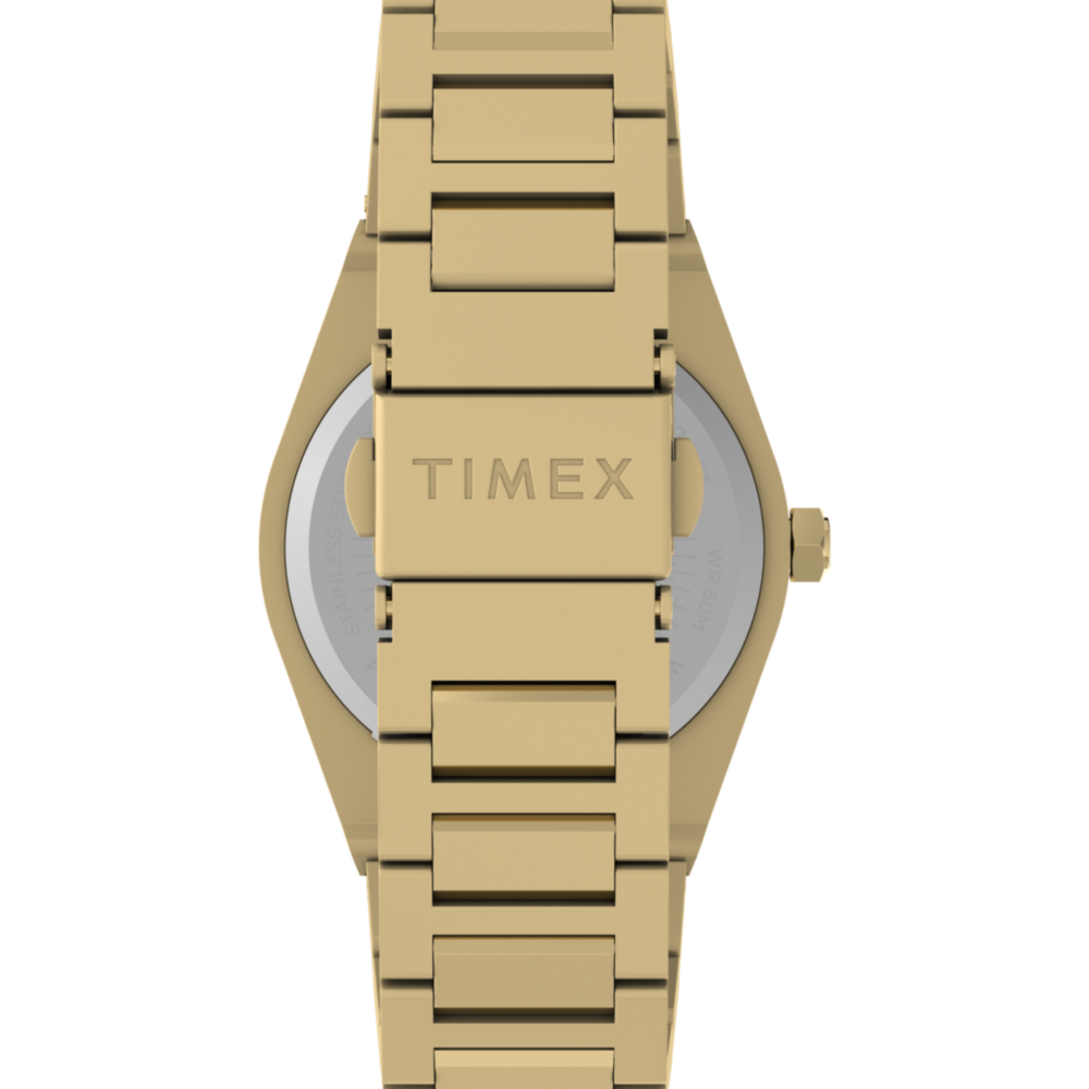 Q Timex Marbella 34mm Stainless Steel Bracelet Watch