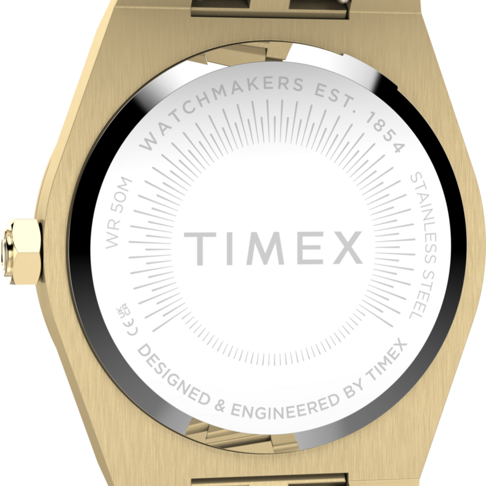 Q Timex Marbella 34mm Stainless Steel Bracelet Watch