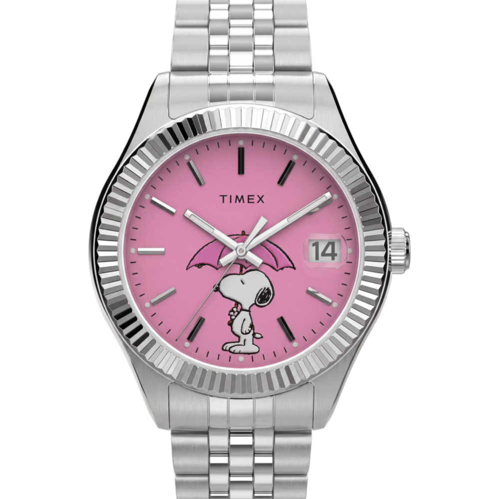 Peanuts® x Timex Legacy Snoopy Umbrella Stainless Steel Bracelet Watch