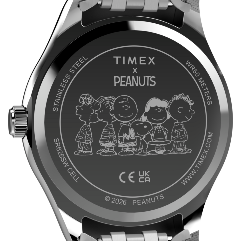 Peanuts® x Timex Legacy Snoopy Umbrella Stainless Steel Bracelet Watch
