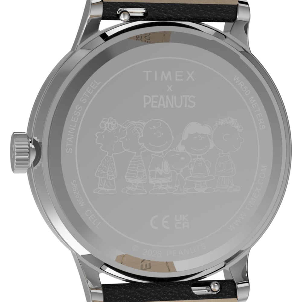 Peanuts® x Timex Waterbury Classic 40mm Leather Strap Watch