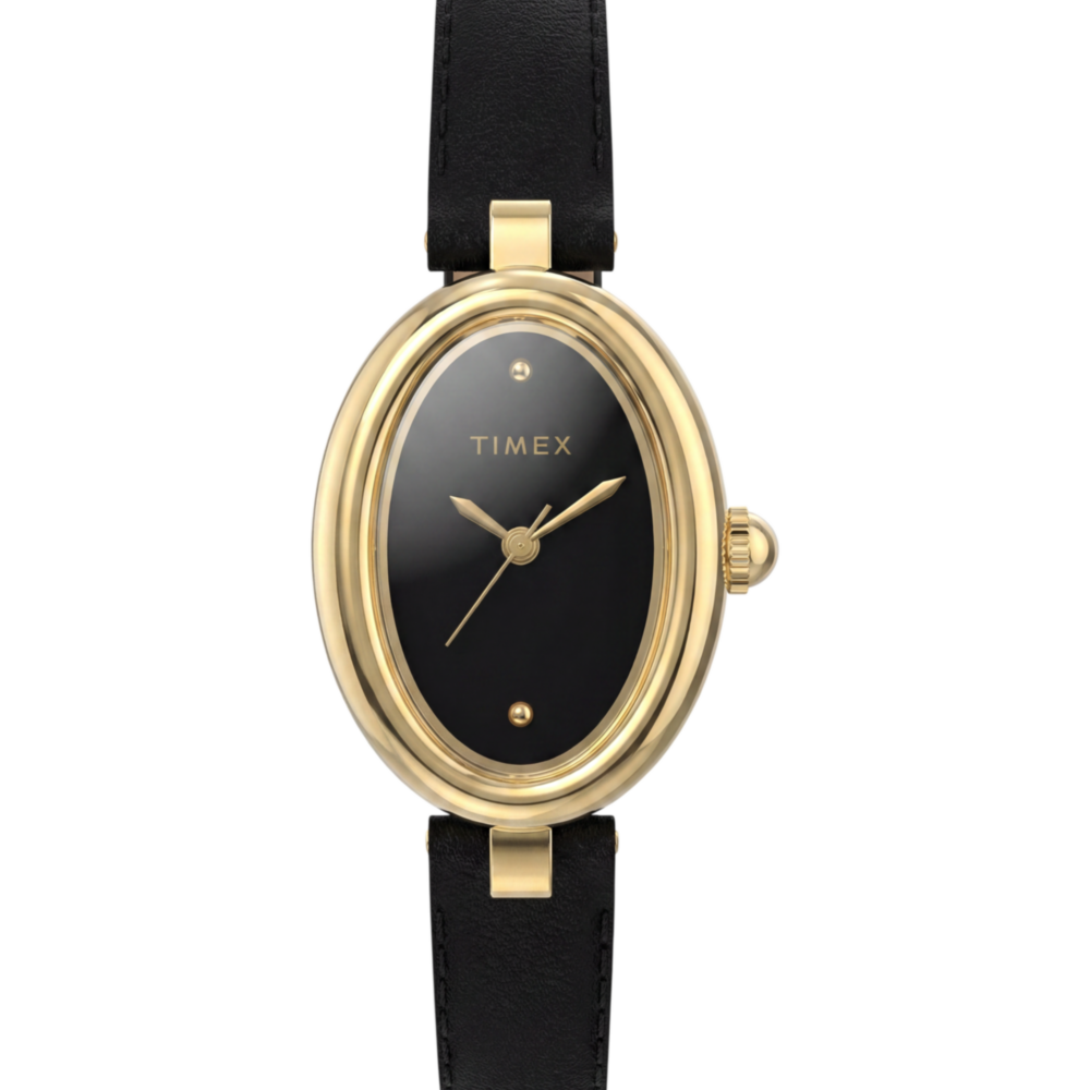Cavatina® Luxe 22mm Leather Strap Watch