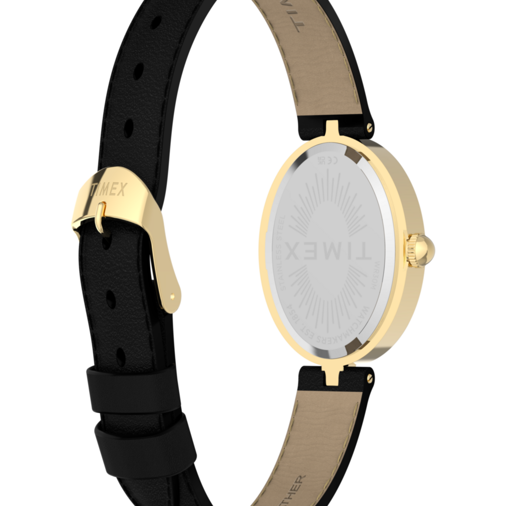 Cavatina® Luxe 22mm Leather Strap Watch